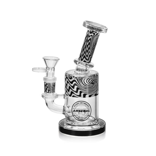 Arsenal Spiral Pattern Glass Rig (Black)